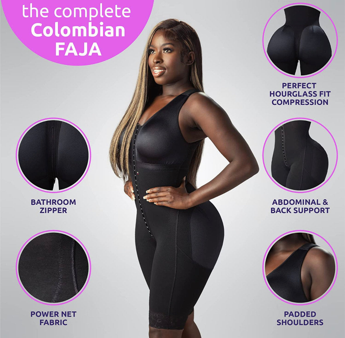 Shapewear & Fajas The Best Faja Fresh and Light body briefer for women  Corset Double-Layered 3-position front hook Wear for Enhanced Workout Strapless  waist trainer Fajas Colombianas para mujeres red 
