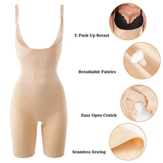 RCBHSD Fajas Shaping Body Shaper Shapewear Women's Tummy Control Strong  Shaping Body Shaper Open Bust Bodice Waist Shaper Bodysuit, 0.5 m, s :  : Fashion